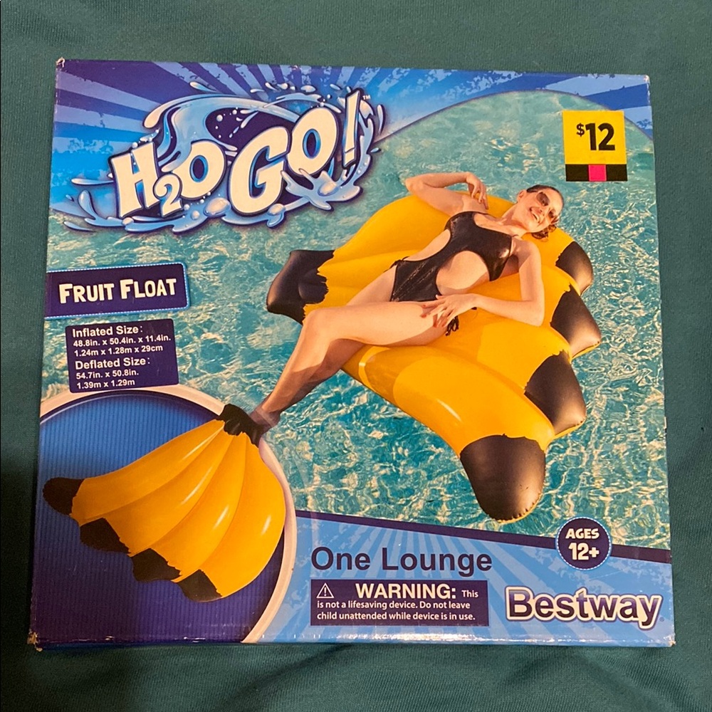 Yellow and Black Kids One Piece Banana Float NIB